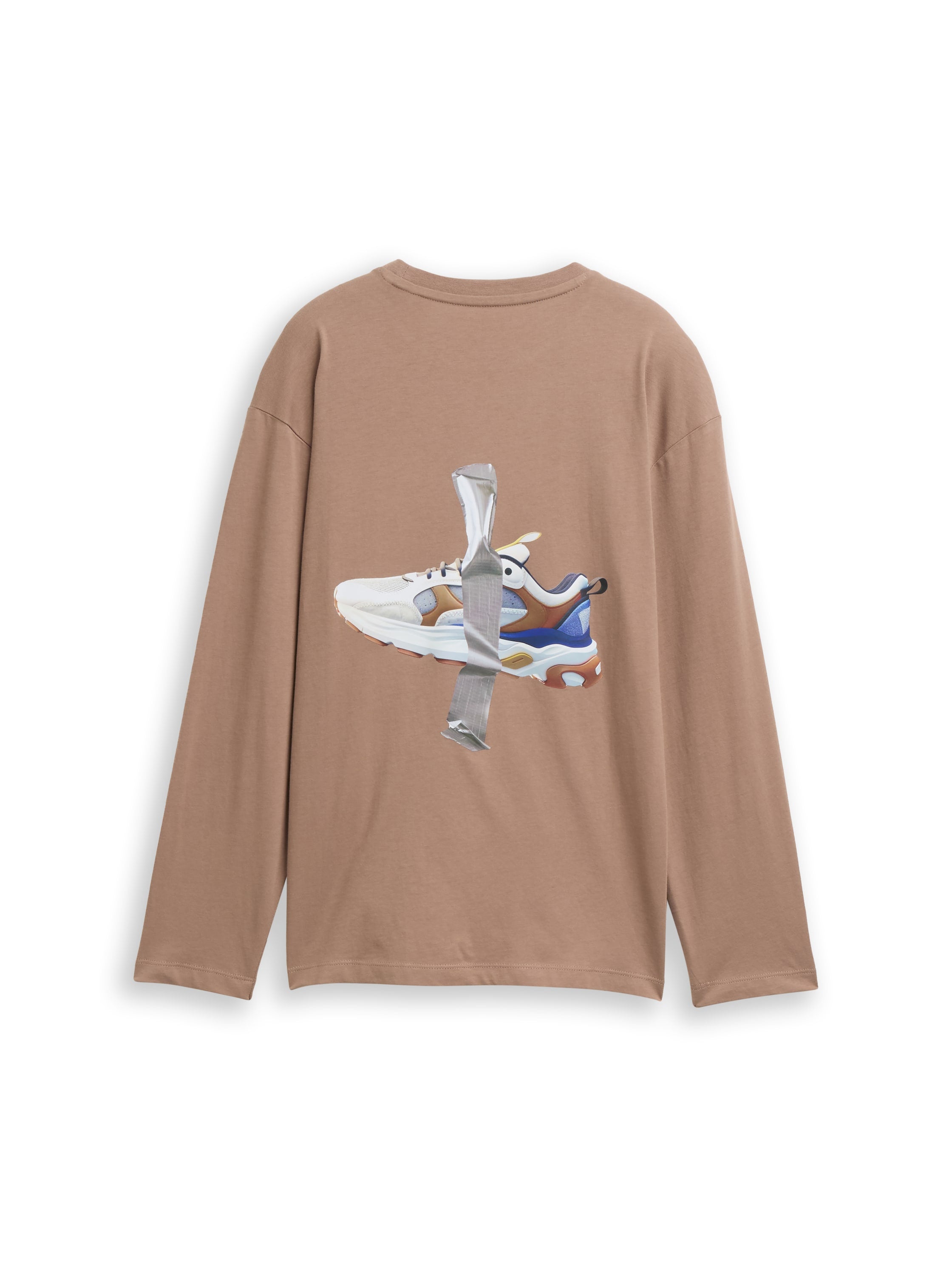 Tom Tailor Denim Male Kinder Oversize Longsleeve Print Rückseite Baumwolle