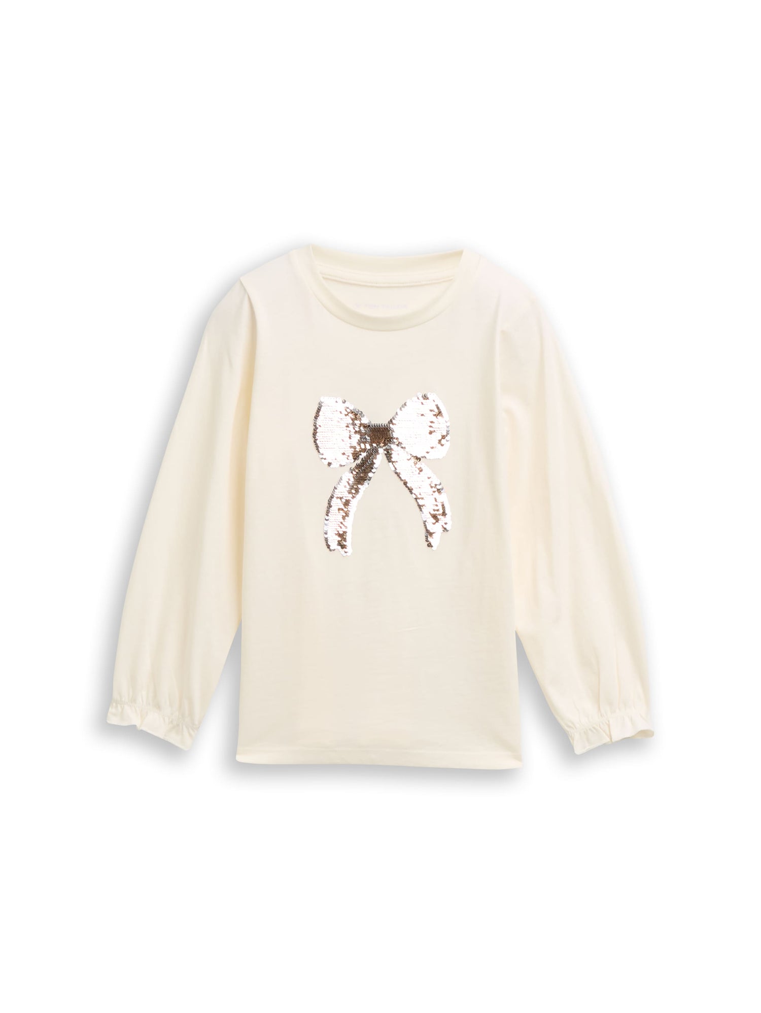 Tom Tailor Denim Kinder Longsleeve mit Wendepailletten und Volant