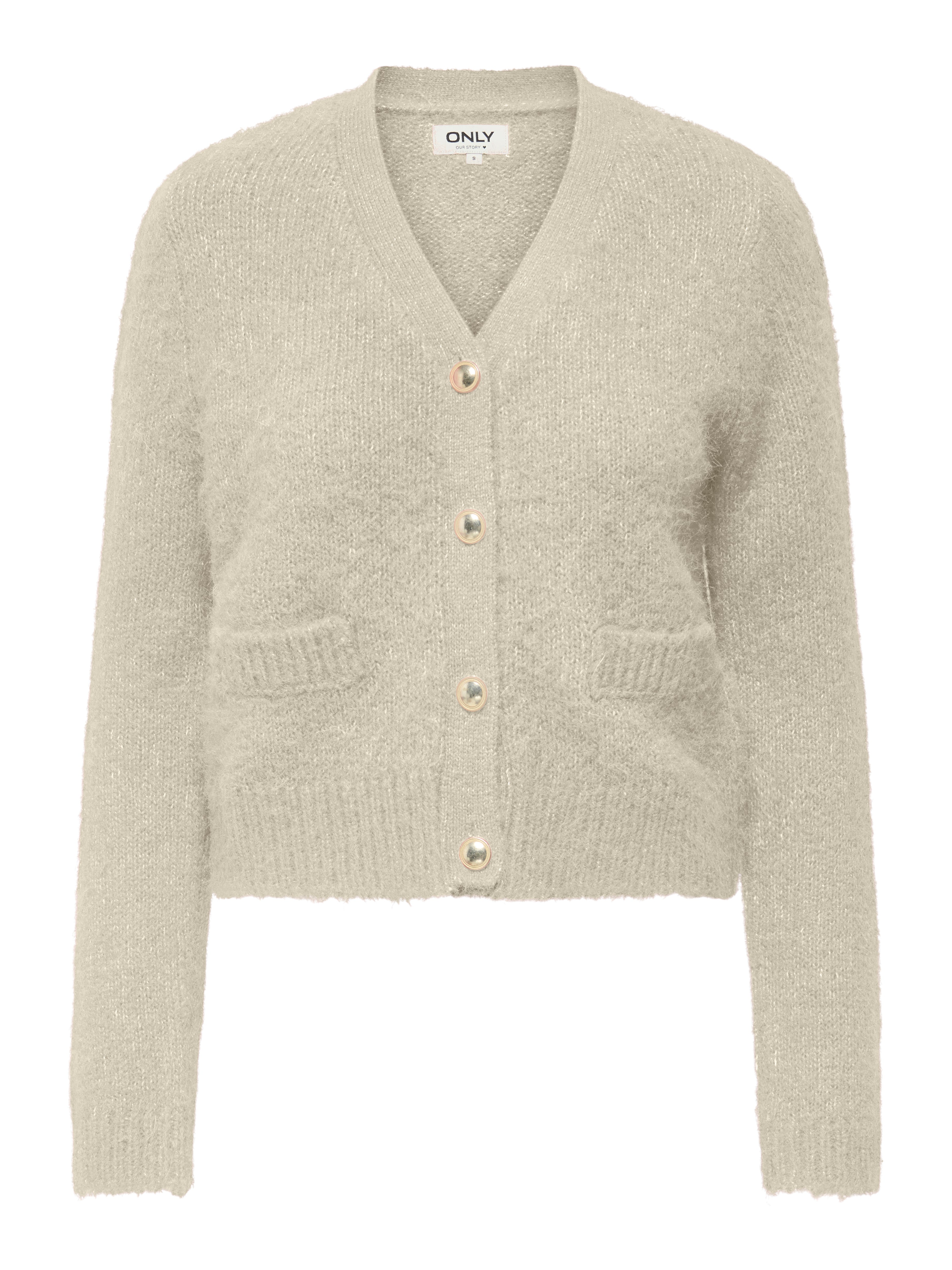 Polyester Nylon Wolle Elasthan Erwachsene Damen Strickjacke