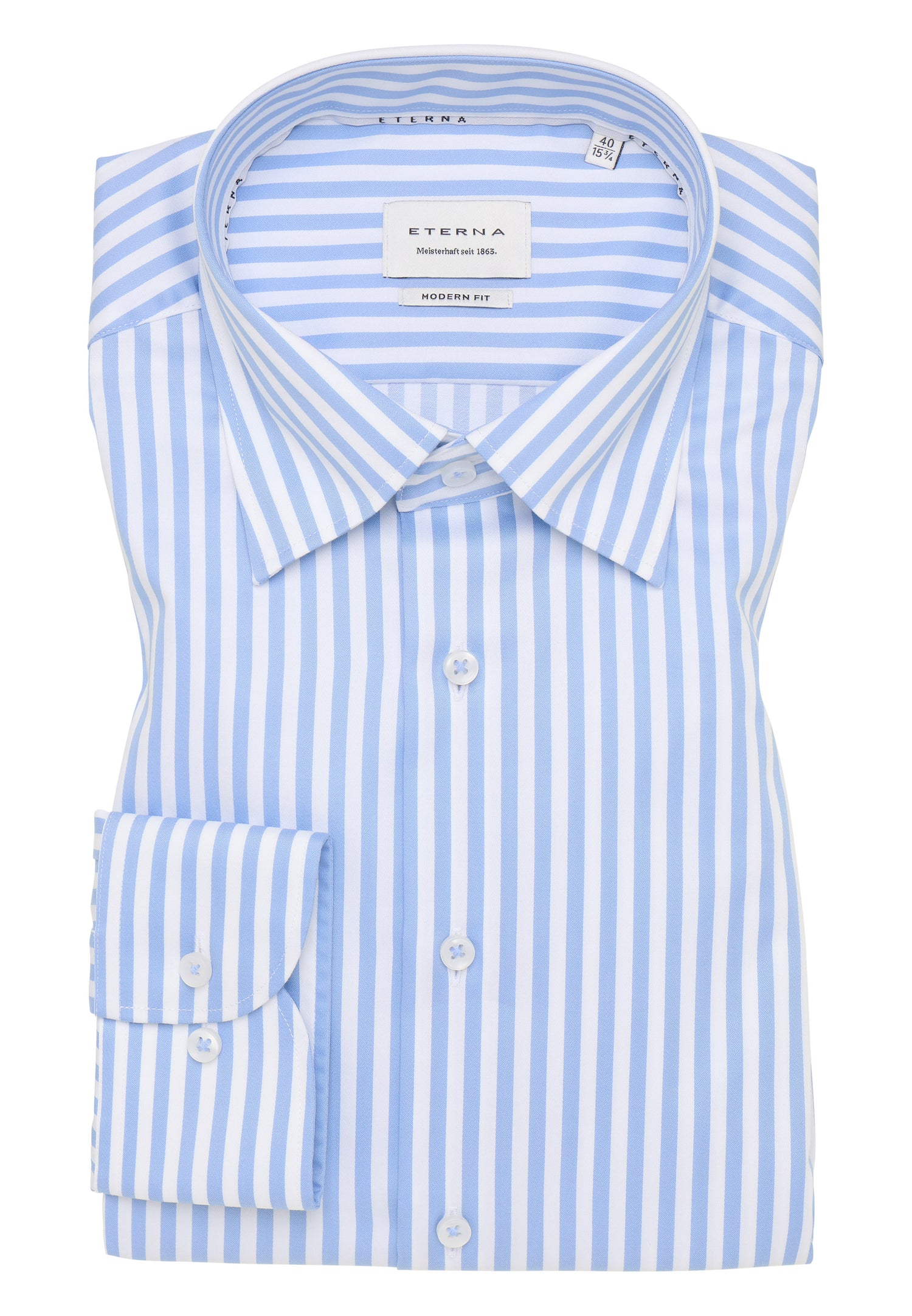 MODERN FIT Herren Satin Shirt Underbutton-Down Kragen bügelfrei