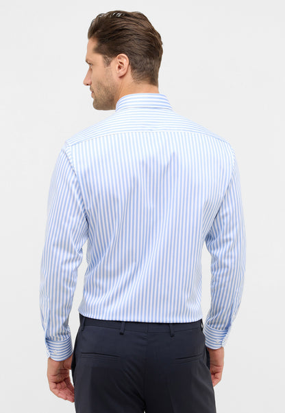 MODERN FIT Herren Satin Shirt Underbutton-Down Kragen bügelfrei