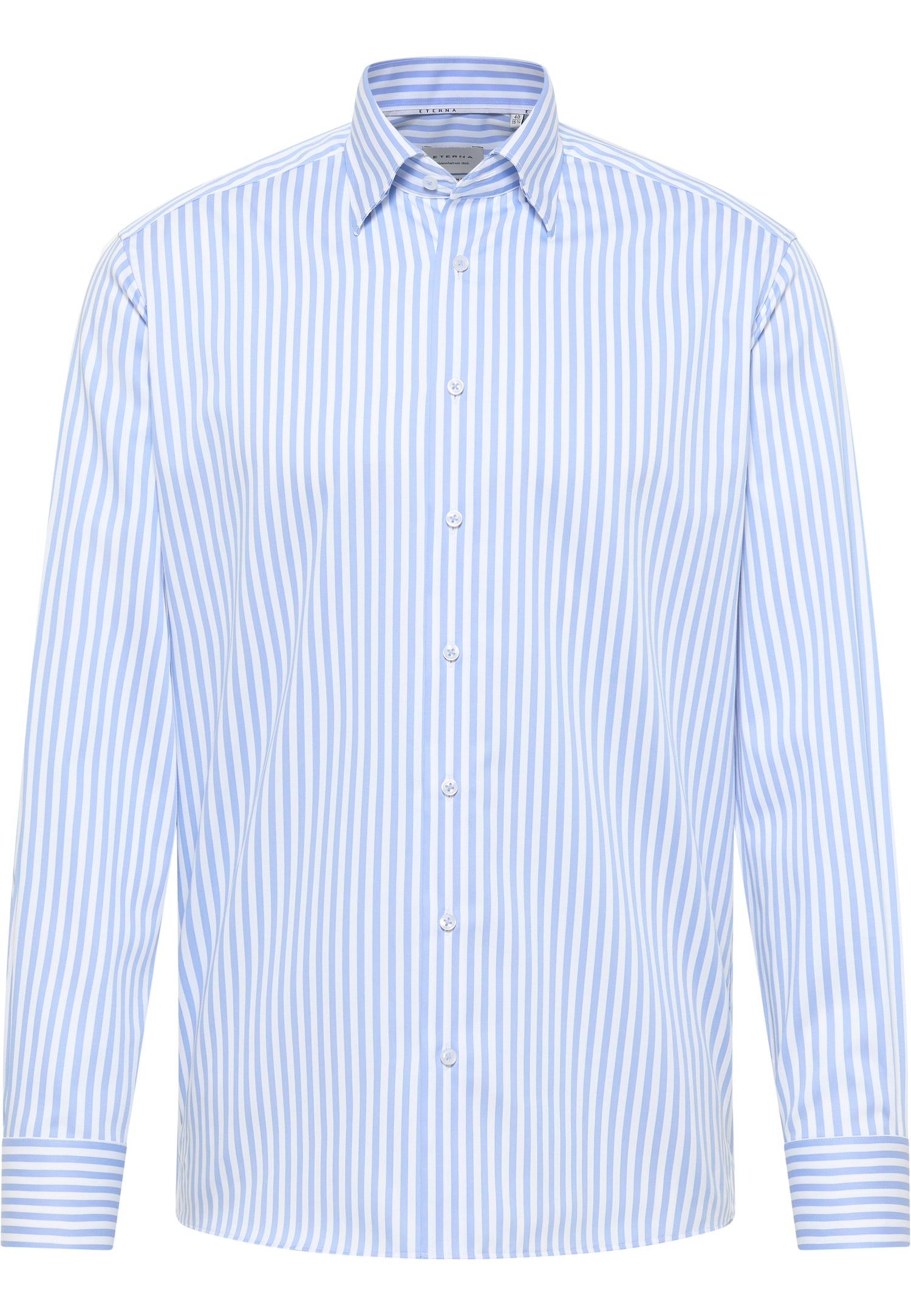 MODERN FIT Herren Satin Shirt Underbutton-Down Kragen bügelfrei