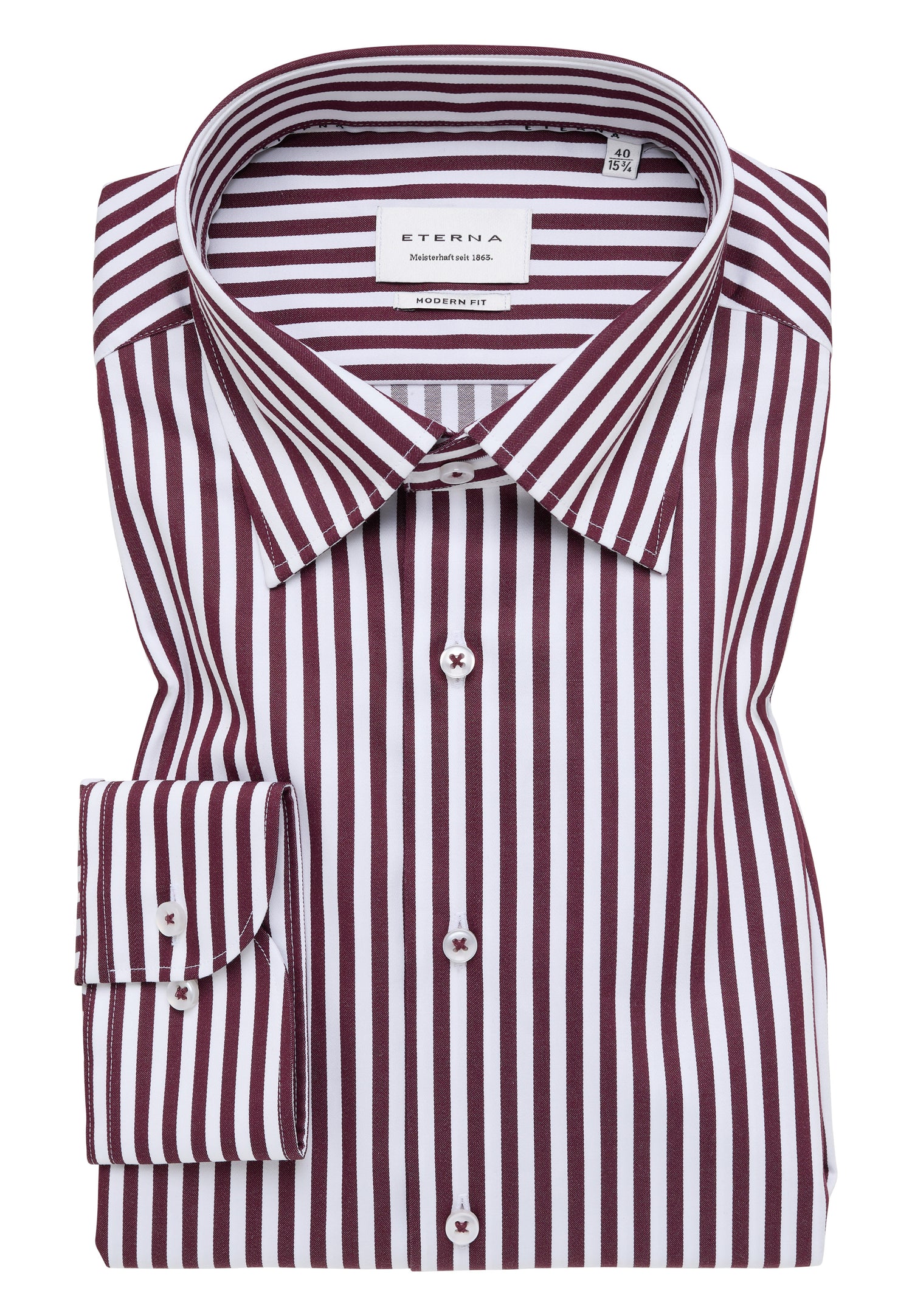 MODERN FIT Herren Satin Shirt Underbutton-Down Kragen bügelfrei