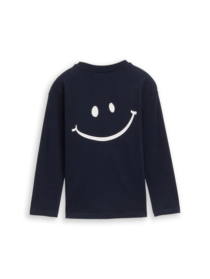 Tom Tailor Denim Male Kinder Longsleeve Oversize Print Baumwolle