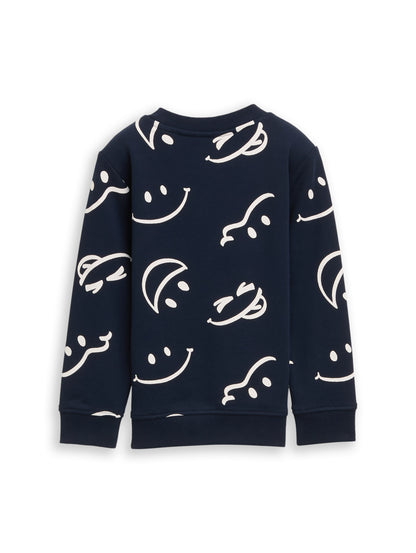 Tom Tailor Denim Kinder Sweatshirt Smiley-Motiv