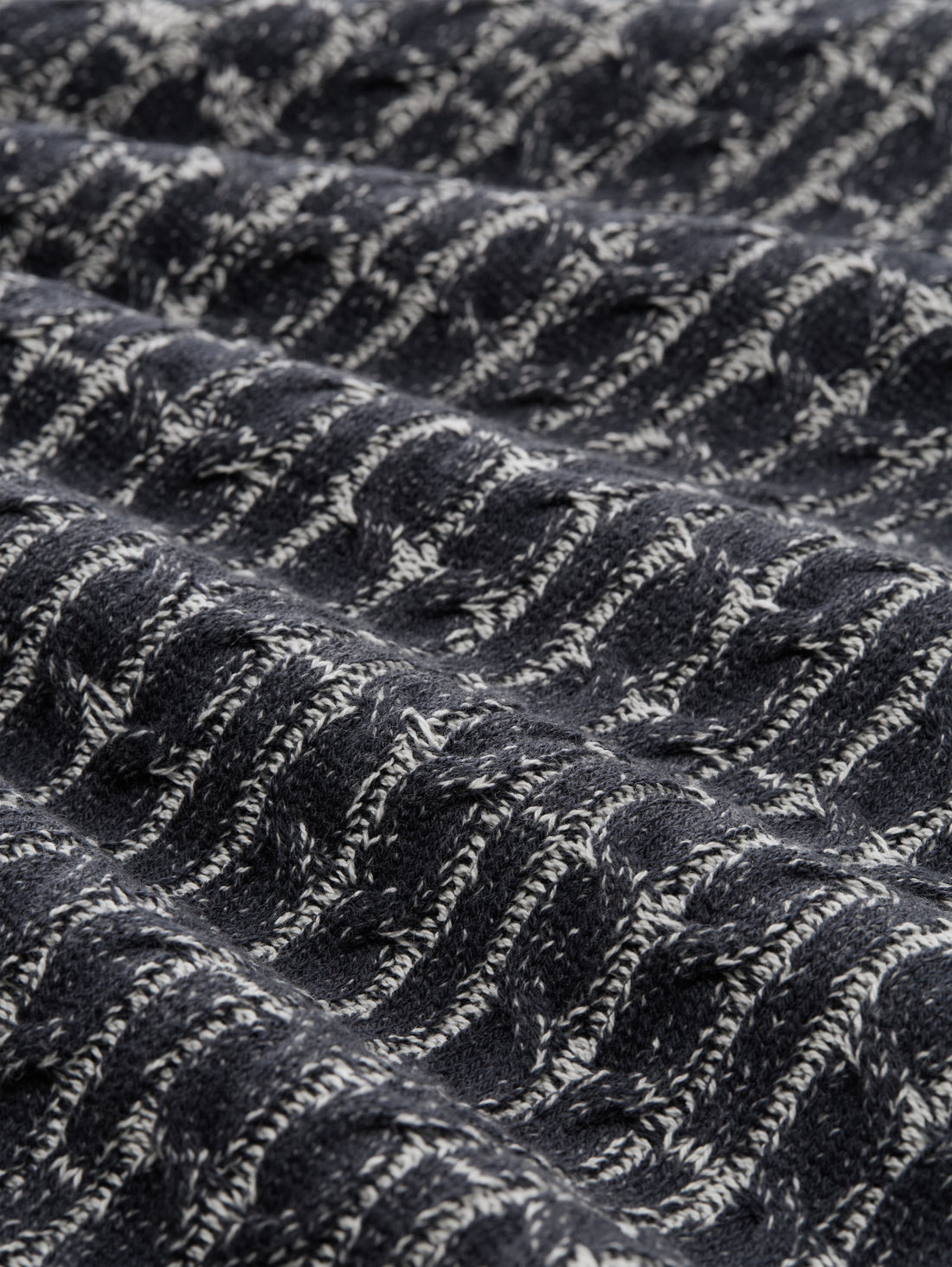 Tom Tailor Denim Herren Pullover Zopfmuster Logo-Badge