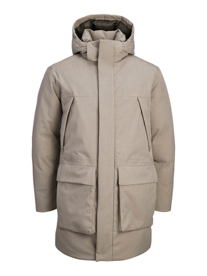 Parka Damen Winterjacke mit Kapuze Winddicht Recyceltes Polyester