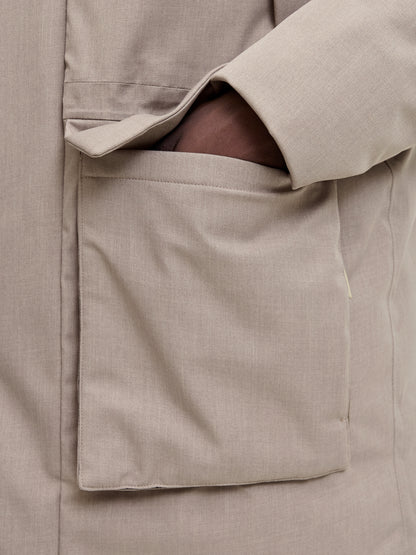 Parka Damen Winterjacke mit Kapuze Winddicht Recyceltes Polyester