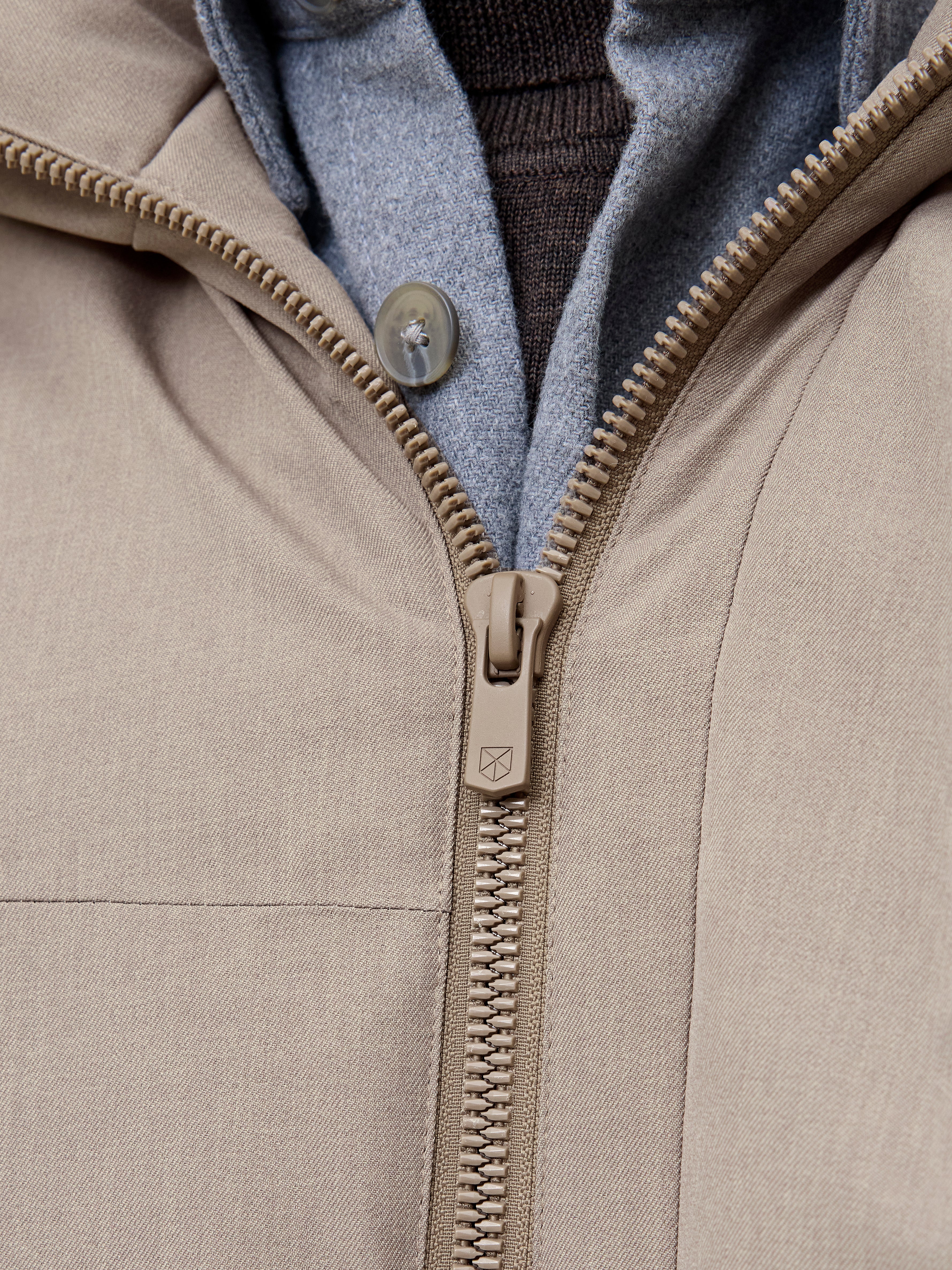 Parka Damen Winterjacke mit Kapuze Winddicht Recyceltes Polyester