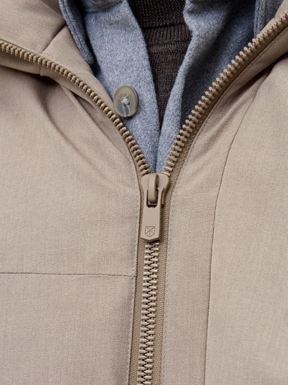 Parka Damen Winterjacke mit Kapuze Winddicht Recyceltes Polyester