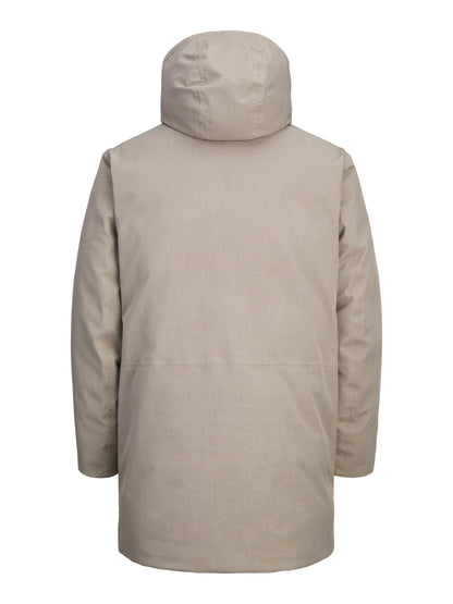 Parka Damen Winterjacke mit Kapuze Winddicht Recyceltes Polyester