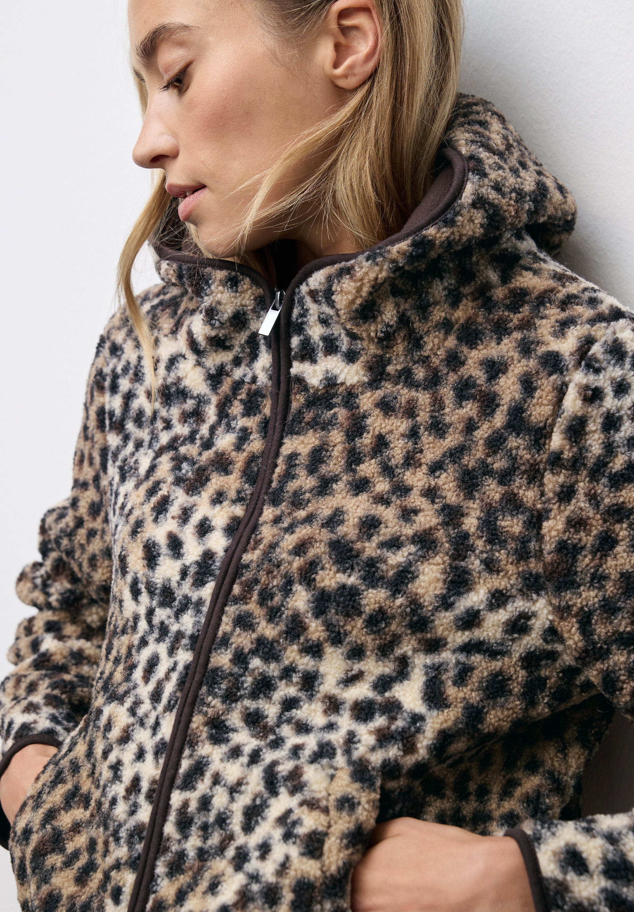 Street One Damen Teddy-Jacke Kapuze Langarm Seitliche Taschen Kuschelige Teddy-Qualität 100% Polyester