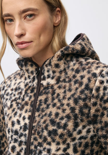 Street One Damen Teddy-Jacke Kapuze Langarm Seitliche Taschen Kuschelige Teddy-Qualität 100% Polyester