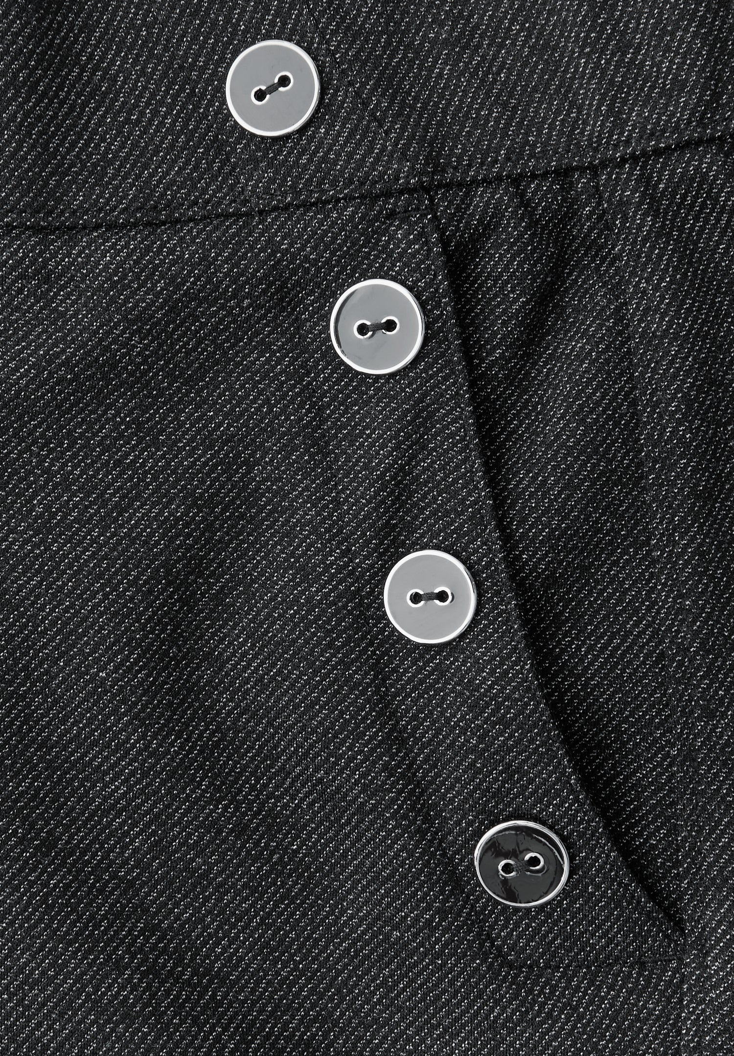 Street One Damen Hose Casual Fit High Waist Straight Legs Elastic Waist Viskosemix