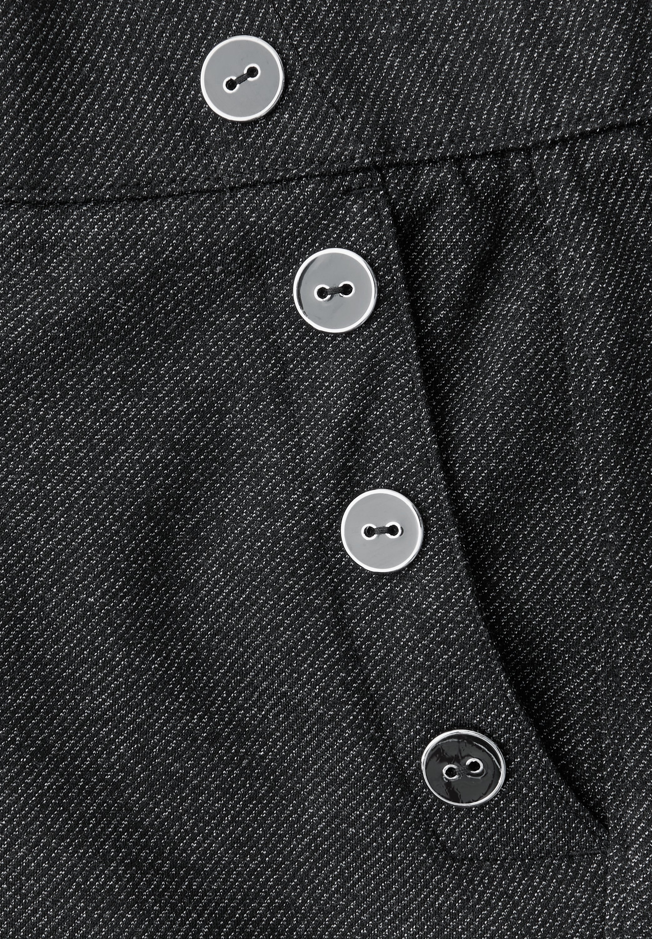 Street One Damen Hose Casual Fit High Waist Straight Legs Elastic Waist Viskosemix