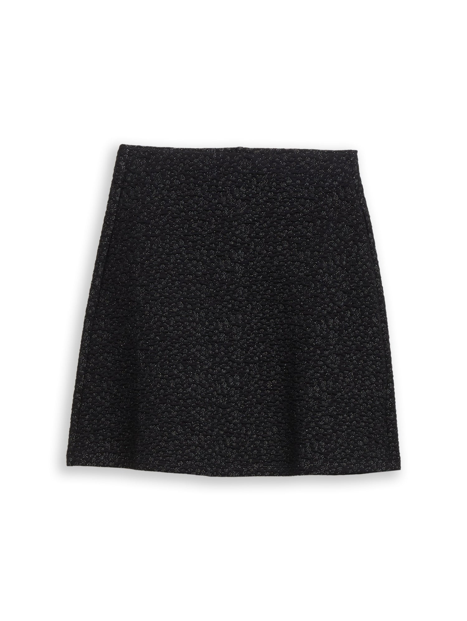 Tom Tailor Denim Female Kurzer Rock mit Glitzer-Effekt und elastischem Bund