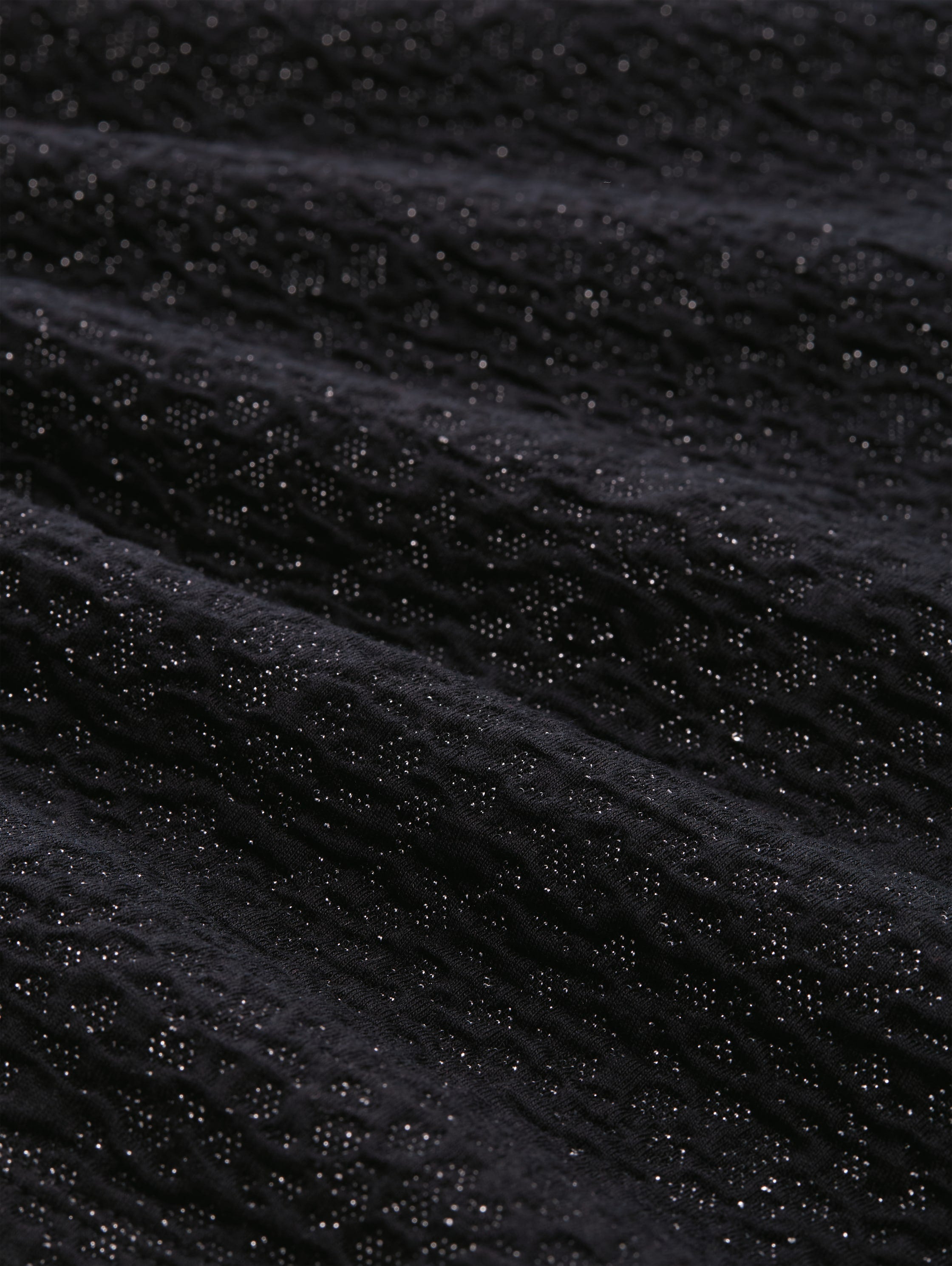 Tom Tailor Denim Female Kurzer Rock mit Glitzer-Effekt und elastischem Bund