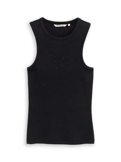 Tom Tailor Denim Female Top Glitzerndes Basic-Top