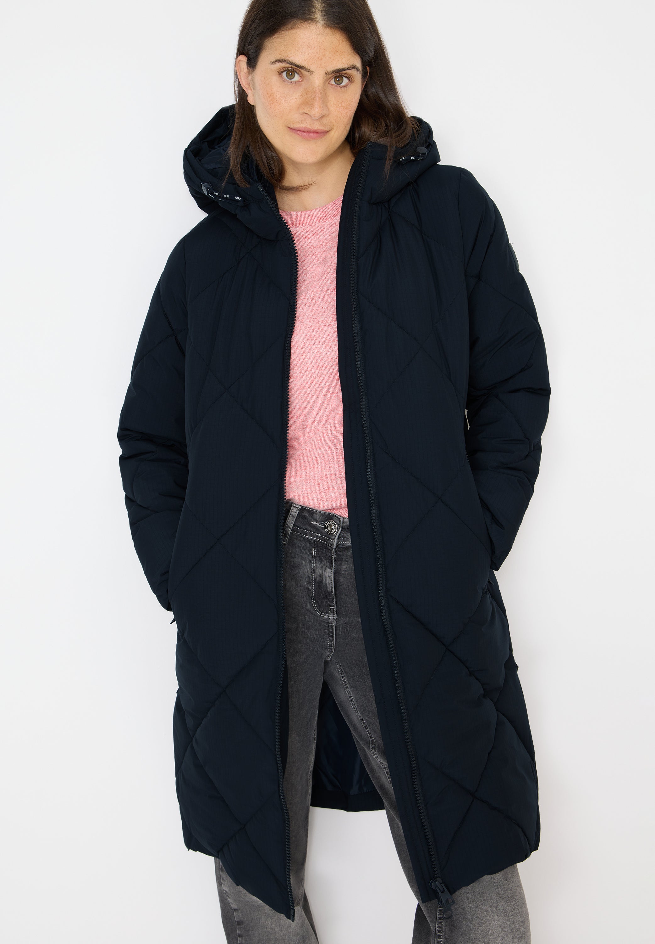 Mantel mit Rucksack Strings