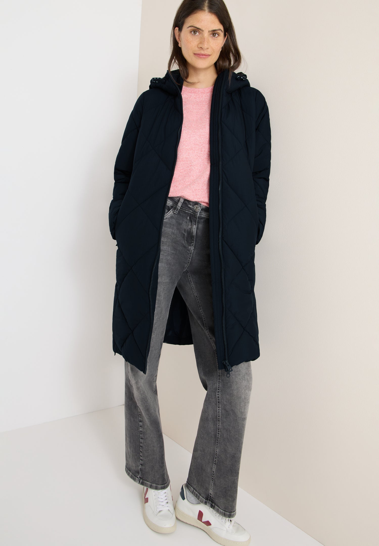 Mantel mit Rucksack Strings