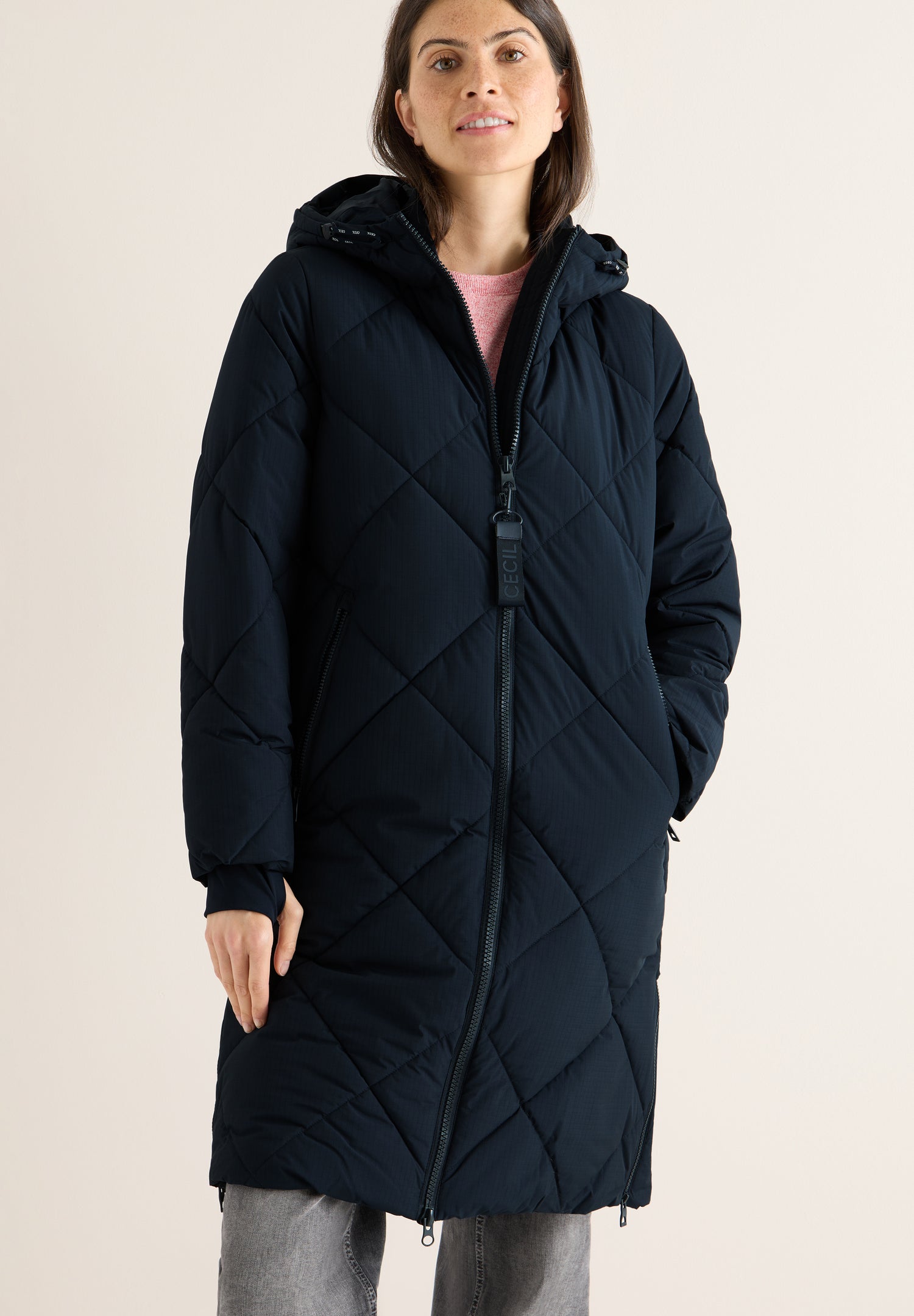 Mantel mit Rucksack Strings