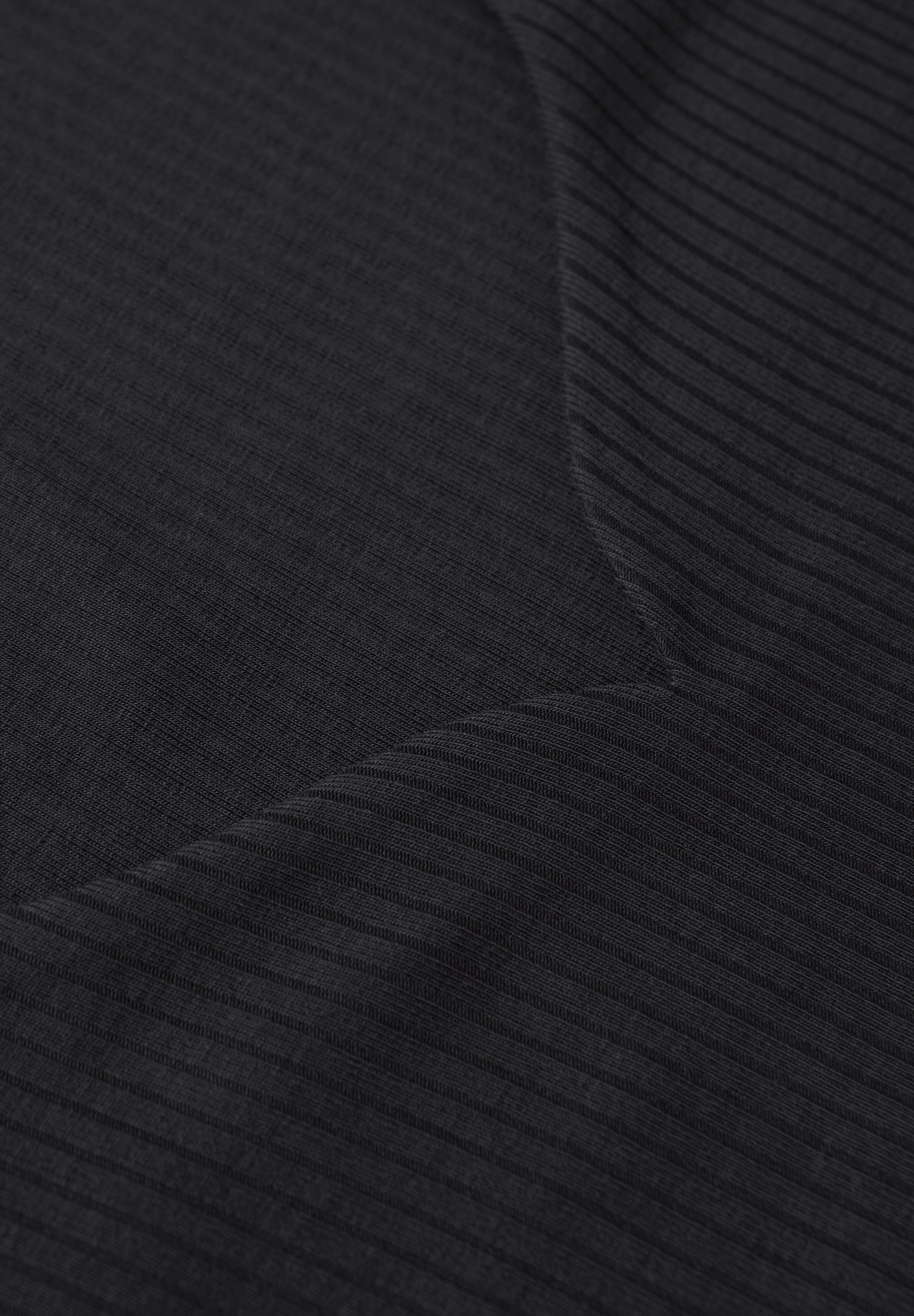 Street One Damen Langarmshirt Herzausschnitt Rippstruktur Baumwolle Elasthan