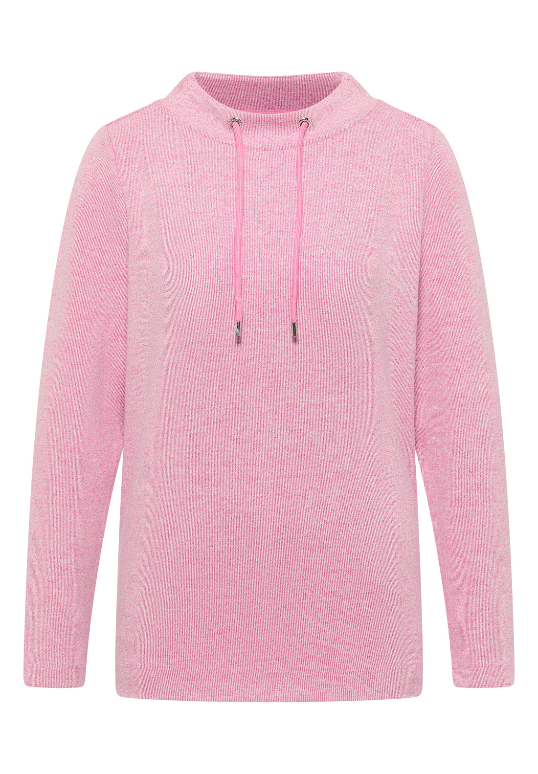 CECIL Damen Langarmshirt Funnelneck mit Tunnelzug Viskosemix