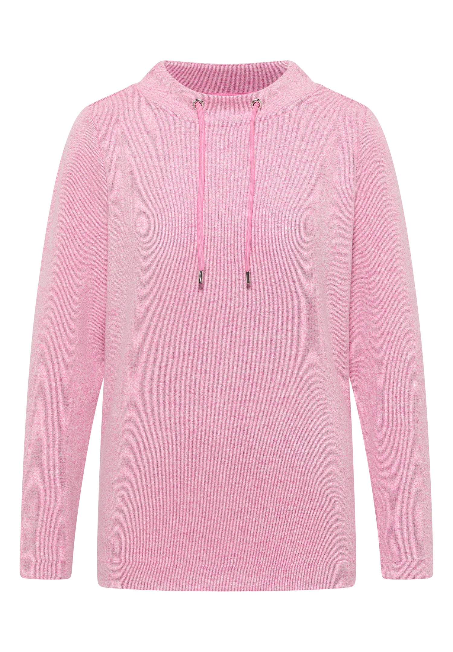 CECIL Damen Langarmshirt Funnelneck mit Tunnelzug Viskosemix