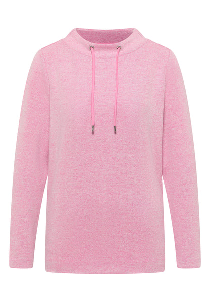 CECIL Damen Langarmshirt Funnelneck mit Tunnelzug Viskosemix