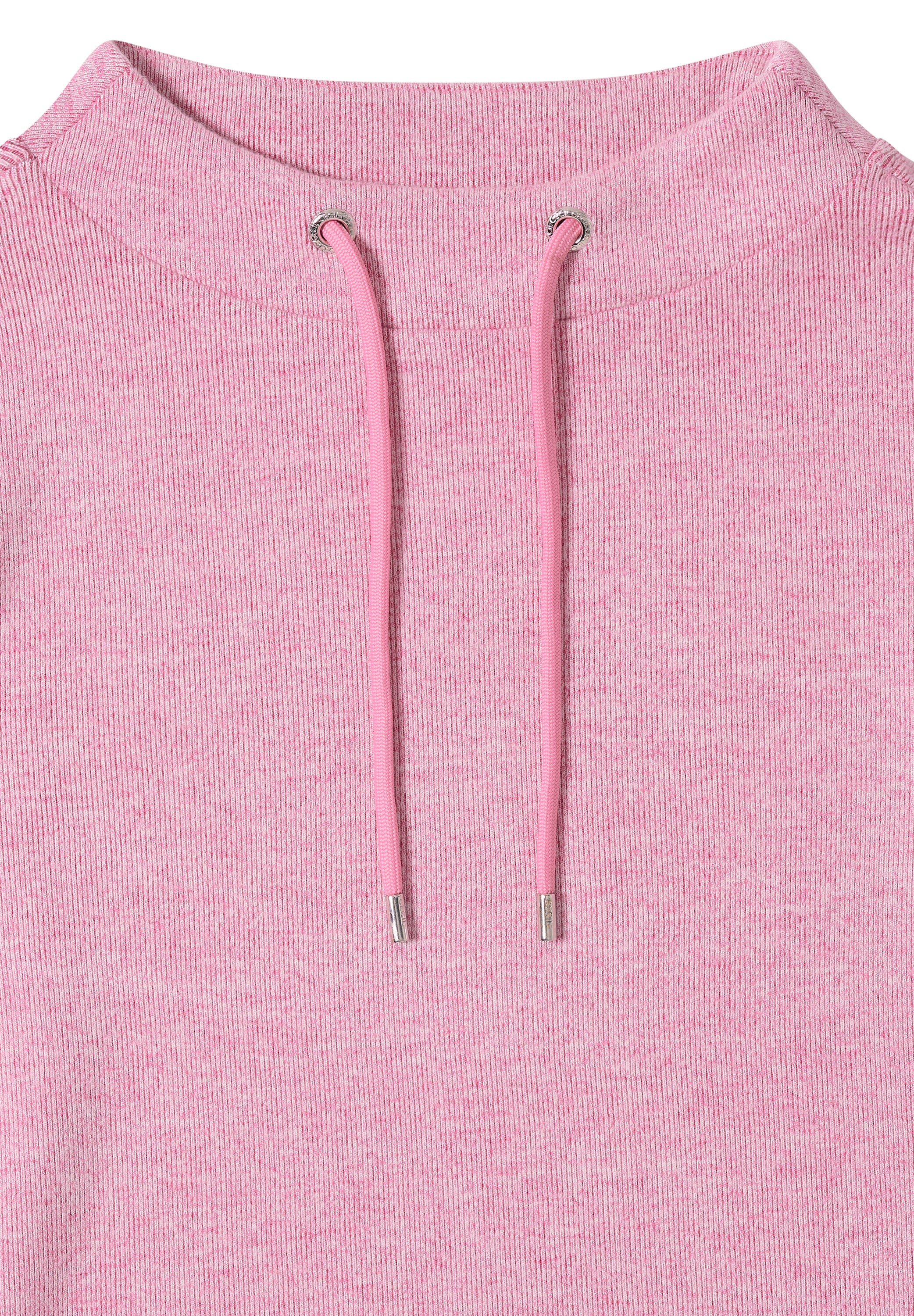 CECIL Damen Langarmshirt Funnelneck mit Tunnelzug Viskosemix