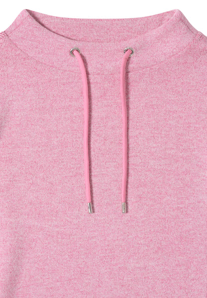 CECIL Damen Langarmshirt Funnelneck mit Tunnelzug Viskosemix