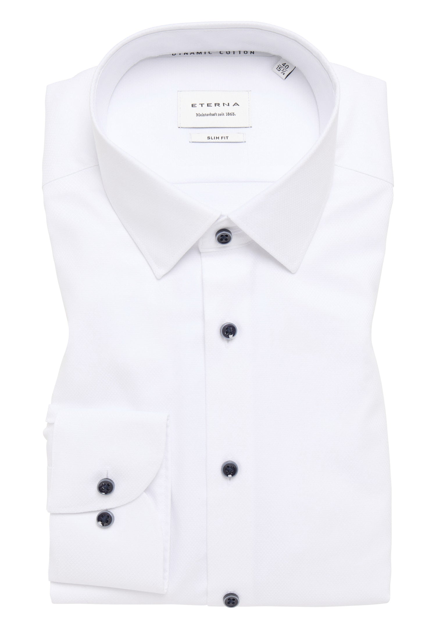 Dynamic Cotton™ Herren Langarmhemd Slim Fit Bügelfrei