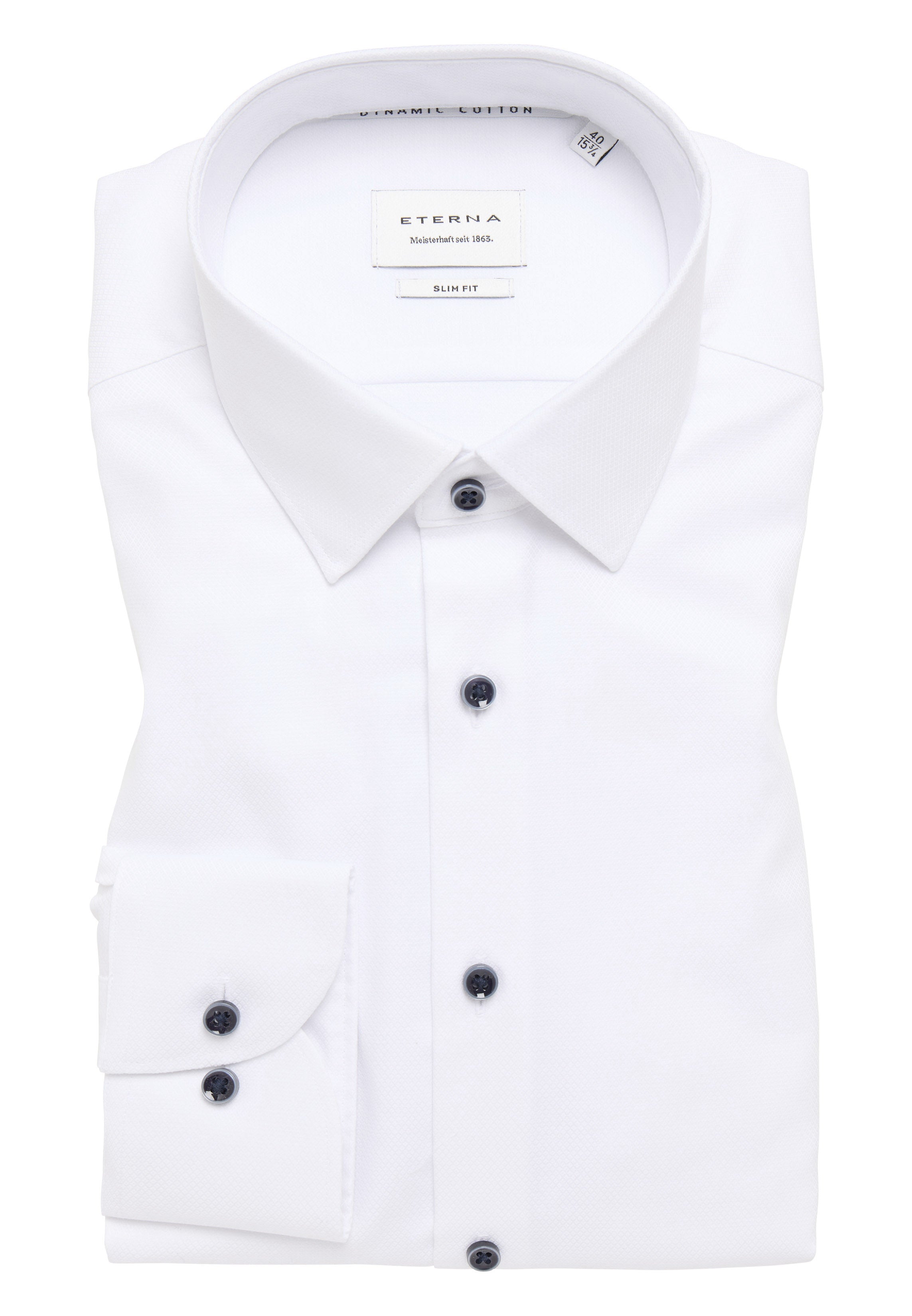 Dynamic Cotton™ Herren Langarmhemd Slim Fit Bügelfrei