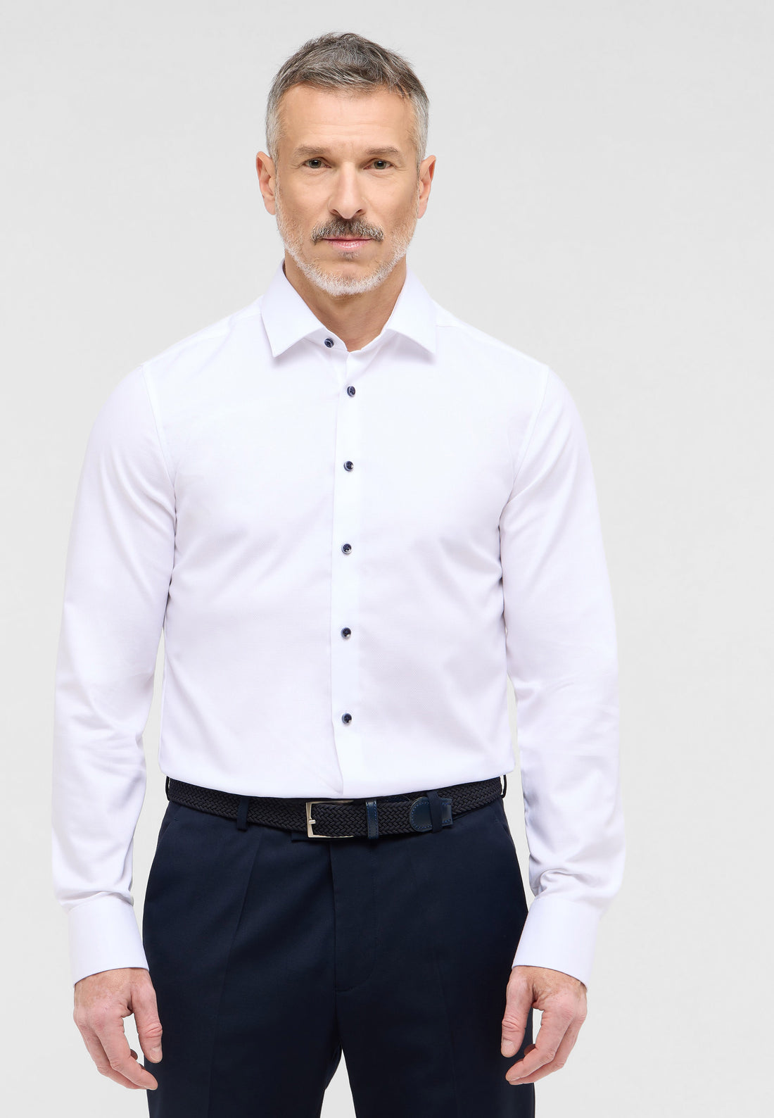 Dynamic Cotton™ Herren Langarmhemd Slim Fit Bügelfrei