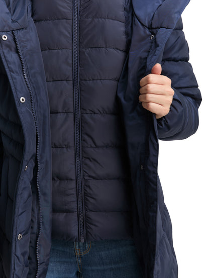 Puffer-Mantel im 2-in-1-Look