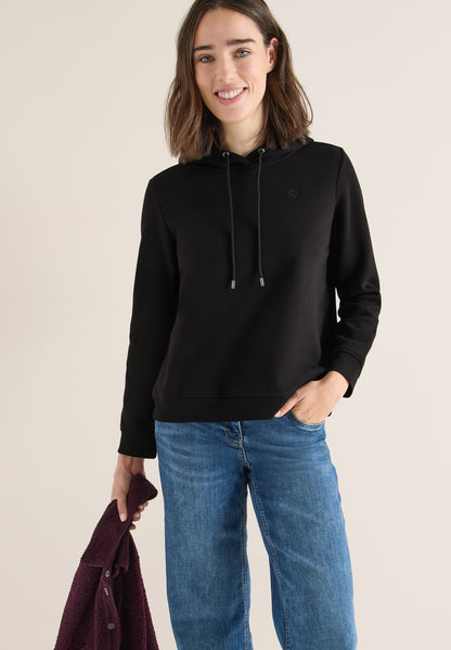 CECIL Damen Kapuzen Sweatshirt Embroidery Detail