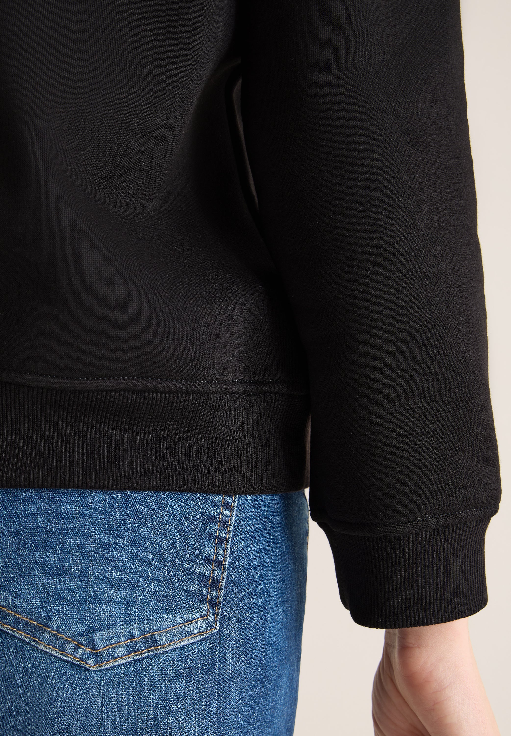 CECIL Damen Kapuzen Sweatshirt Embroidery Detail