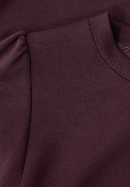 Street One Damen Langarmshirt mit Tunnelzug und Raffungen