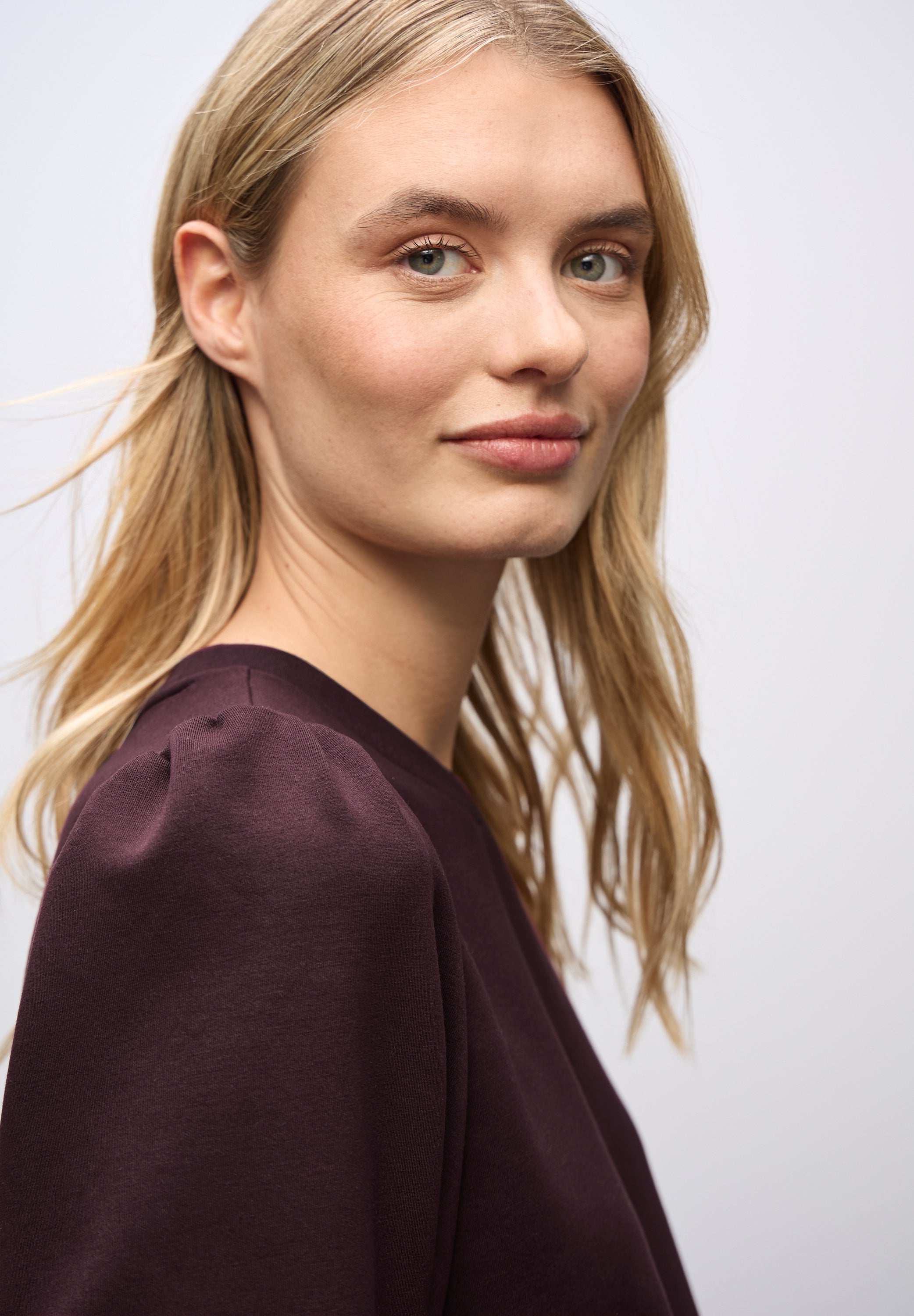 Street One Damen Langarmshirt mit Tunnelzug und Raffungen