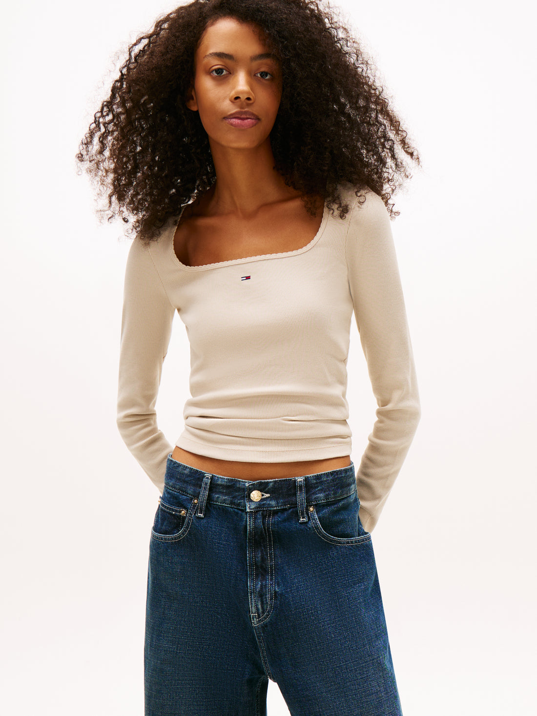 Sportswear Division Damen Hose Elastisch Beige