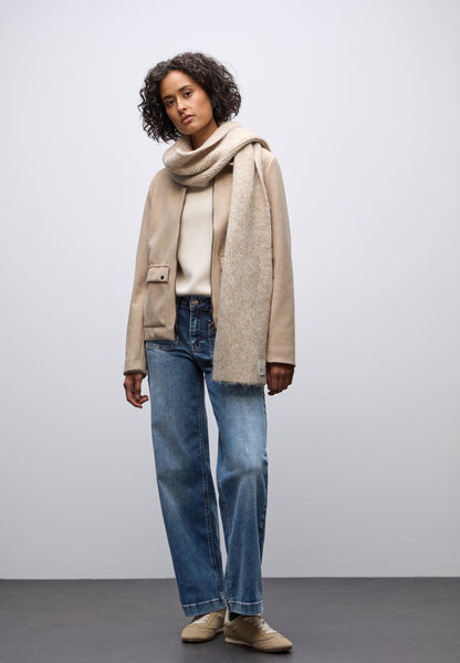 Street One Damen Wide Leg Jeans High Waist Aufgesetzte Taschen