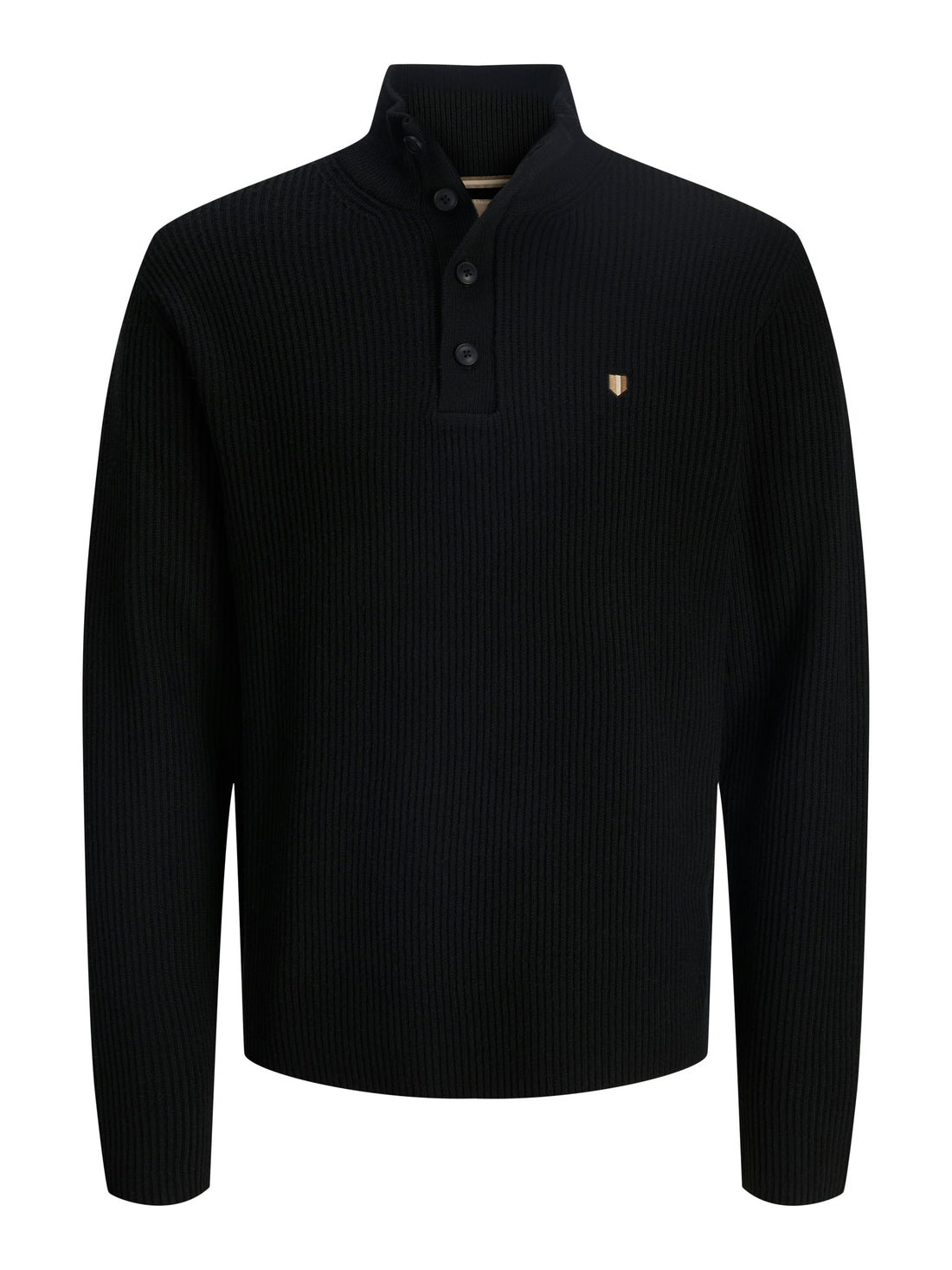 Basic Herren Strickpullover Hoch Geschlossen Langarm Bestickt Polyester Polyacryl