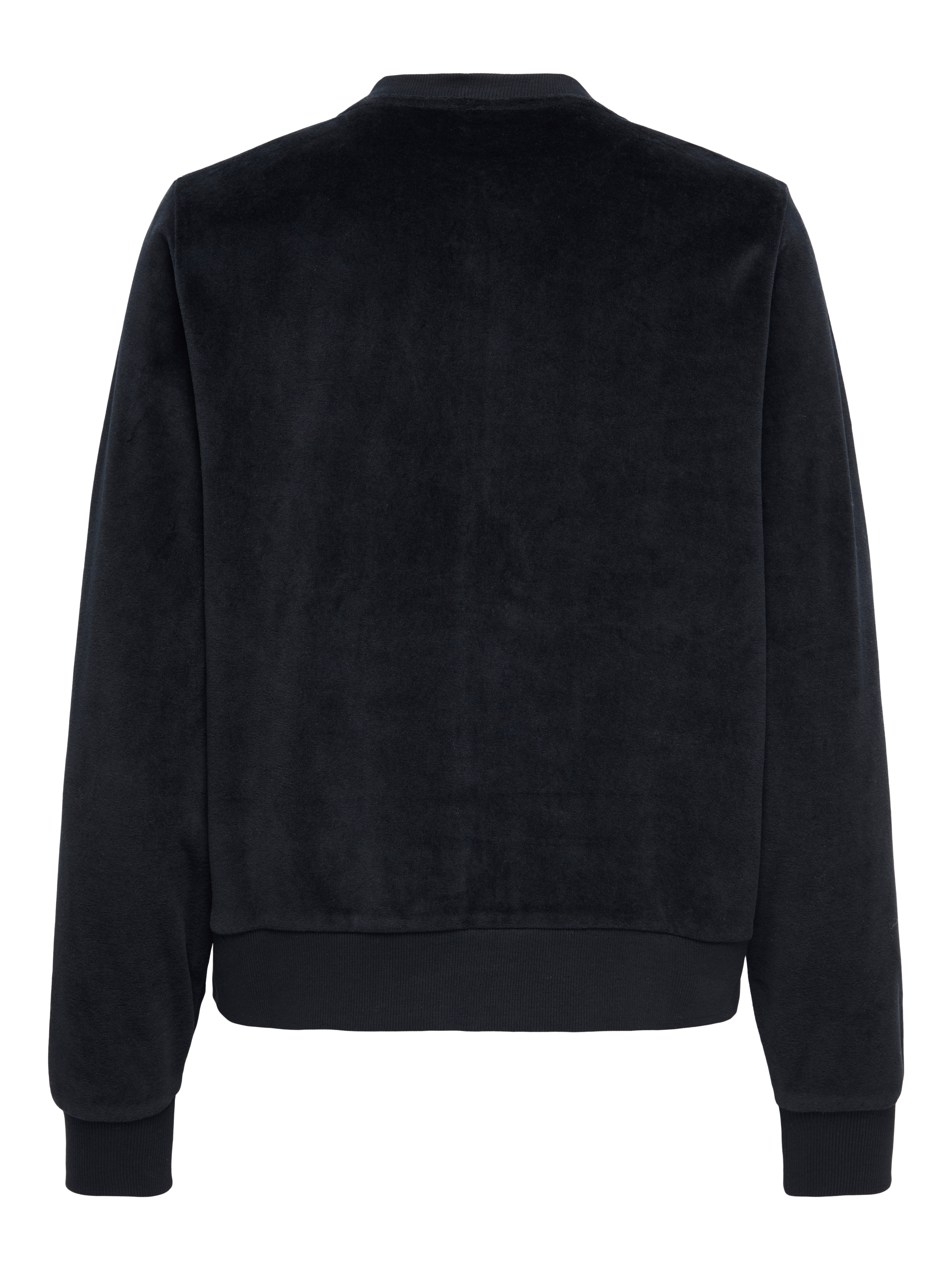 JDY Damen Top Langarm Rundhals mit Reißverschluss