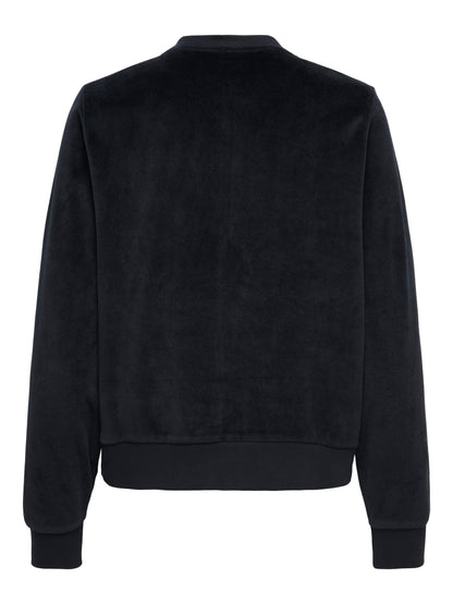 JDY Damen Top Langarm Rundhals mit Reißverschluss