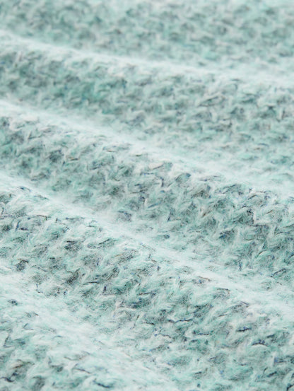 Strickjacke Damen Strick V-Ausschnitt Reißverschluss