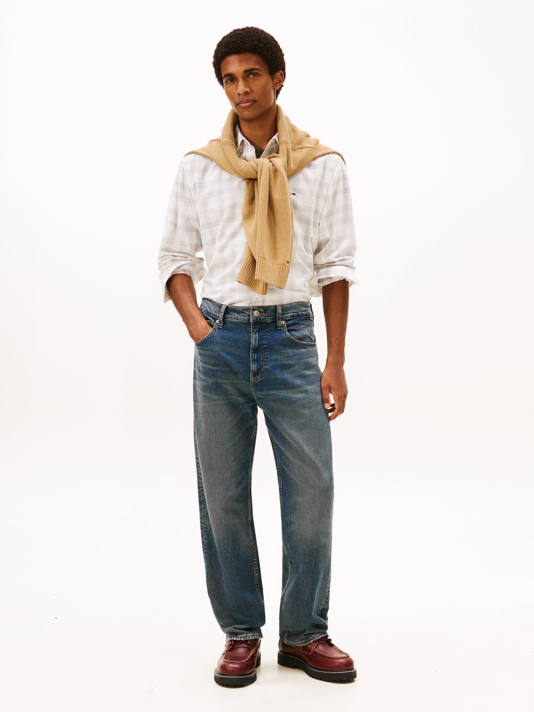 Sportswear Division Herren T-Shirt Checkered Cotton