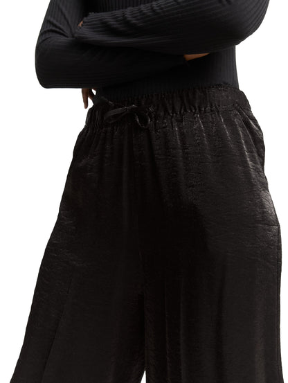 Tom Tailor Denim Male Damen Stoffhose Glitzernd Satin Kordelzug