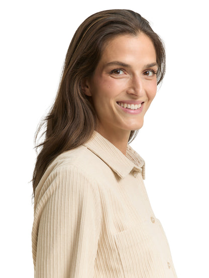 Tom Tailor Denim Female Bluse Cordstoff mit Brusttaschen 36