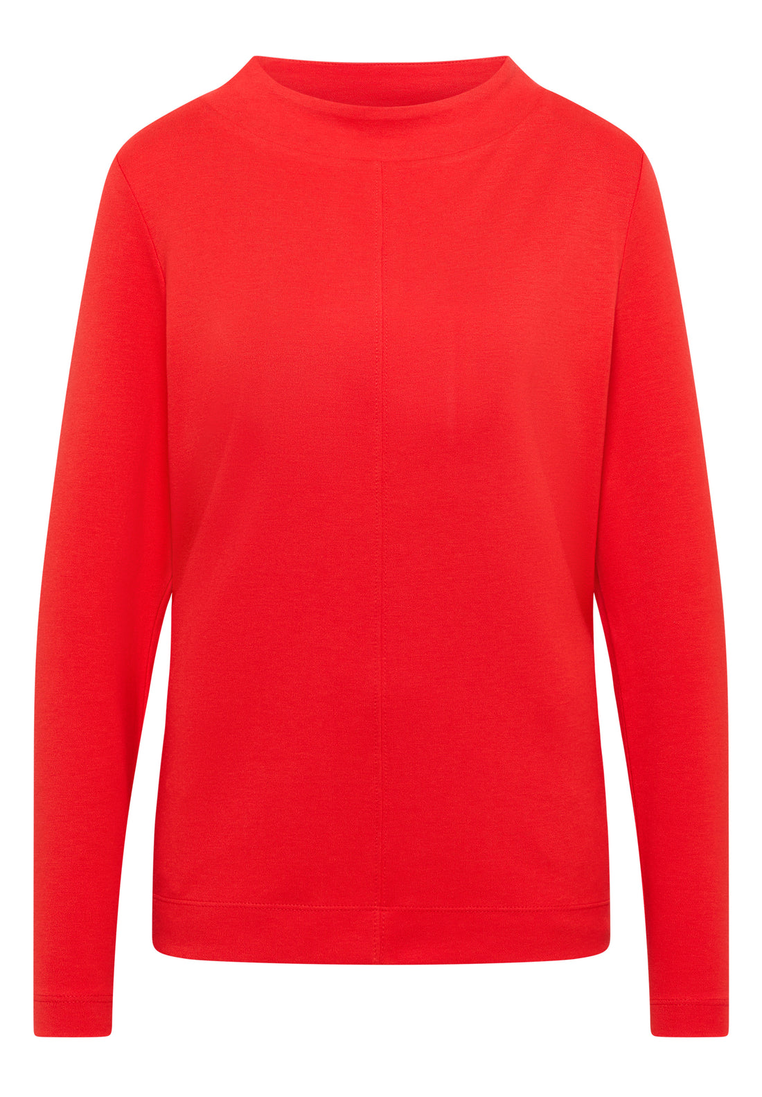 CECIL Damen Funnelneck Shirt Langarm Baumwolle Modal