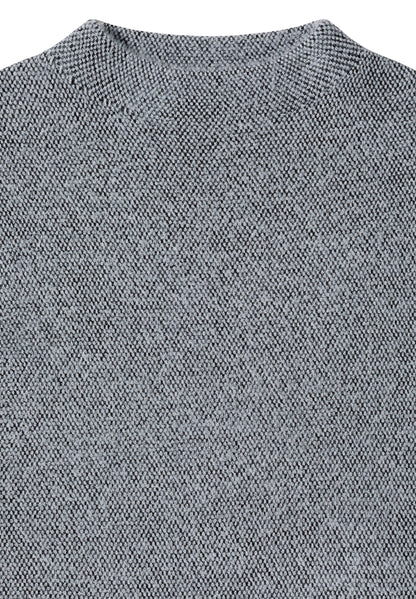 CECIL Damen Pullover Turtleneck ärmellos Two-Tone Federgarn